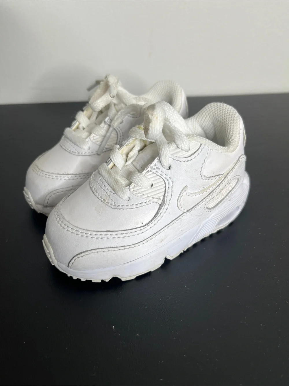 Nike Kids White Lace-Up Sneakers